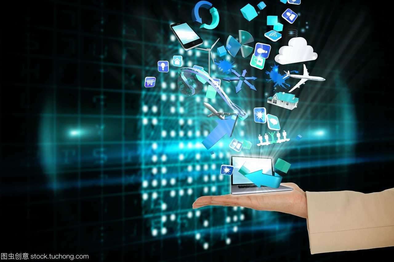 软件开发中的高效工具 手提电脑与精心设计的应用图标